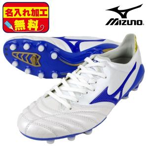 名入れ無料 ミズノmizuno 11月23日発売 モレリアネオ2 P1GA195019 サッカー スパイク スーパーホワイトパール×ブルー 青 P1GA1950-19｜futabaharajuku