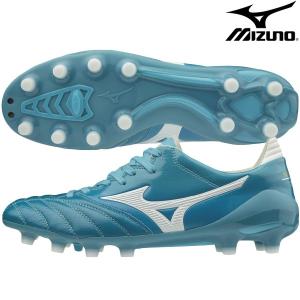 6月14日発売 ミズノ MIZUNO モレリア NEO II P1GA195023 サッカースパイク 天然芝 土 人工芝対応 練習 試合 サックス ホワイト 2E｜futabaharajuku