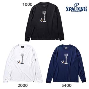 【ネコポス送料無料】スポルティング SPALDING バスケ バスケットボール ゲームシャツ L/STシャツ ピクトグラム SMT22139｜futabaharajuku