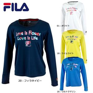 フィラ FILA ロングスリーブグラフィックシャツ VL1374 テニス ウィメンズ レディース 長袖 ロングシャツ ロンＴ｜futabaharajuku