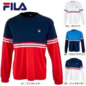 フィラ FILA ロングスリーブシャツ VM5204 テニス メンズ 長袖 L/Sシャツ ロンＴ｜futabaharajuku