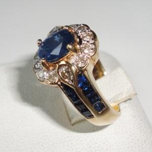 K18 ダイヤモンド取り巻きリング 11号