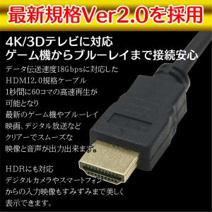 4K2K対応 HDMIケーブル 30cm CO...の詳細画像4