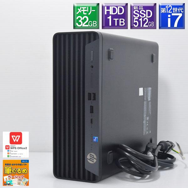 程度良好 Win11Pro 新品SSD搭載 HP■Pro SFF 400 G9 Core i7 12...