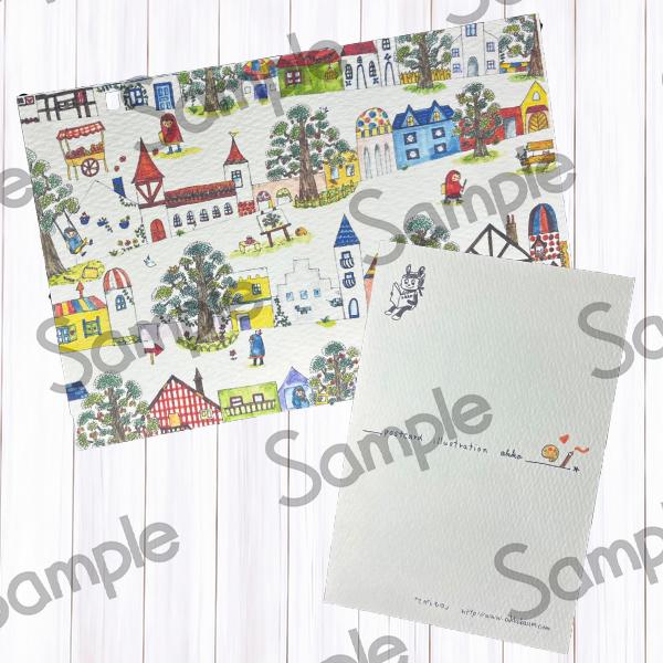 【illustration akko 】ポストカード「さがしもの」