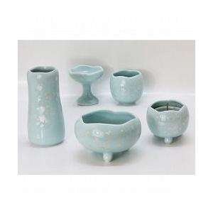 仏具 モダン仏具 遥（はるか） ミントグリーン 五具足