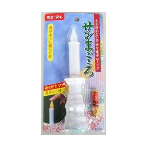 電池式ローソク 小・白色　全灯タイプ LED ローソク立て付 仏具｜futakiya-shop