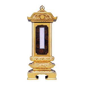 位牌  純前金 柱付二重過去帳回出位牌 別上塗 3．5