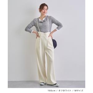 パンツ スラックス ハイウエスト サロペット ...の詳細画像4
