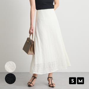 レーススカート ロングスカート シアースカート ウエストゴム きれいめスカート 大人カジュアル 抜け感コーデフェミニン 大人可愛い 上品 きれいめ/スカート