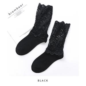 ソックス 靴下 レース付きシアー 透け感 ショ...の詳細画像5