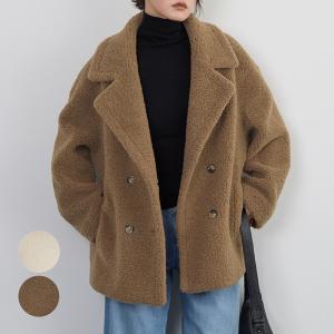 LINEクーポン利用で11900円★アウター コート デイリー シンプル ベーシック カジュアル 大人カジュアル 韓国ファッション/テディベアチェスターコート