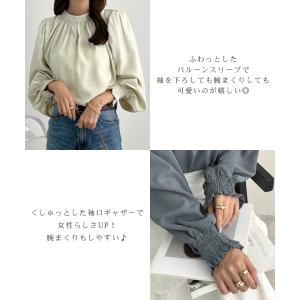 ブラウス レディース 長袖 入学式 オケージョ...の詳細画像3