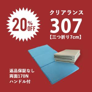 【20%OFFクリアランス】高反発マットレス　APトーマス307（セミダブル）ミッドブルー