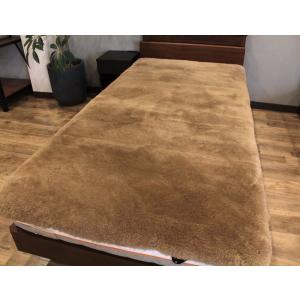 山甚物産ジンペット最高ランク超高密度ムートンシーツ　毛長35mm日本製未使用新品 西川（nishikawa） ムートンシーツ NCD1 シングルサイズ 100×200cm