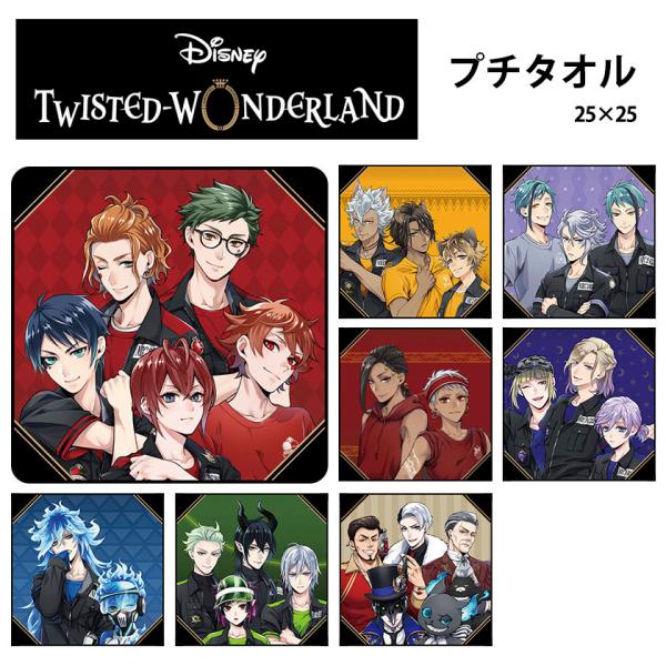 ディズニー ツイステッドワンダーランド タオルハンカチ 25×25cm ツイステ グッズ ミニタオル
