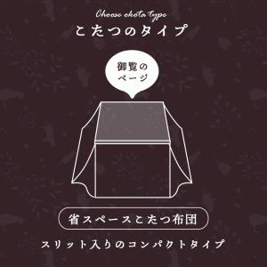 こたつ布団 正方形 省スペース ねこ柄 フラン...の詳細画像3