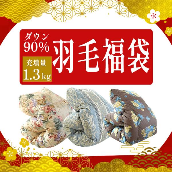 羽毛布団 福袋 シングル ダックダウン90％ 増量1.3kg 日本製 パワーアップ加工 羽毛掛け布団...