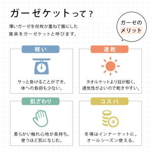 ガーゼケット 日本製 今治 シングル 綿100...の詳細画像2