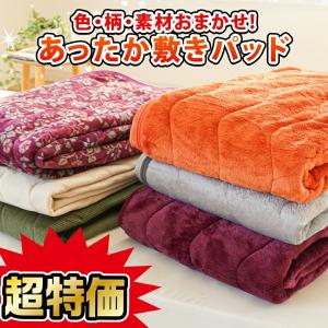 訳あり品 あったか敷きパッド シングル 100×200cm 冬用 あったか 色柄・素材おまかせ 敷パッド 福袋