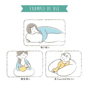 ムーミン 3way授乳クッション 全長135c...の詳細画像5