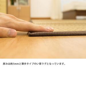 い草ラグ 6畳 261×352cm 涼感 夏用...の詳細画像4