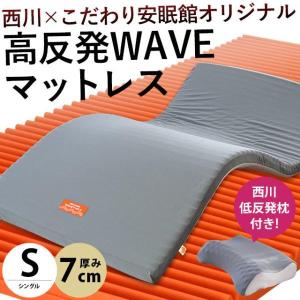 昭和西川 エッセンシャルウエーブ マットレス シングル グレー J93201