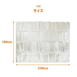断熱&熱反射 アルミホットシート 3畳用 長方...の詳細画像5