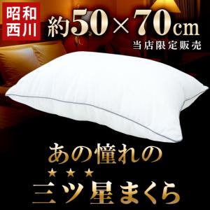 ホテル枕 ホテル仕様 まくら マクラ 洗える枕 50×70cm 昭和西川 2層式 ポリエステルわた ホテルモード ピロー｜futon