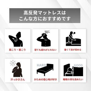 高反発 マットレス 敷布団 シングル ウレタン...の詳細画像5
