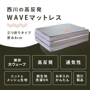 西川 高反発マットレス シングル 三つ折り 厚...の詳細画像2