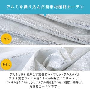 遮熱 断熱 保温 カフェカーテン 幅145×丈...の詳細画像4