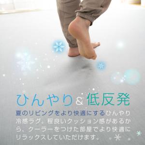ラグ 冷感ラグ 低反発 3畳 おしゃれ 190...の詳細画像1