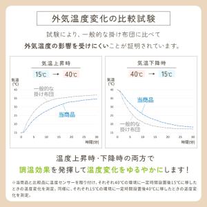 温度調整 掛け布団 シングル 調温 洗える オ...の詳細画像3