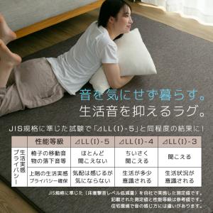ラグ 冷感ラグ 厚手 3畳 おしゃれ 190×...の詳細画像2
