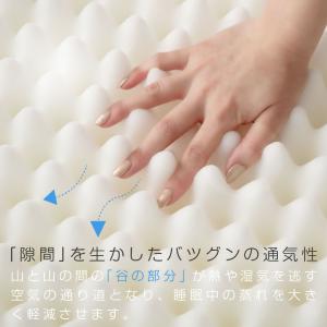 マットレス ダブル 高反発 10cm 三つ折り...の詳細画像4