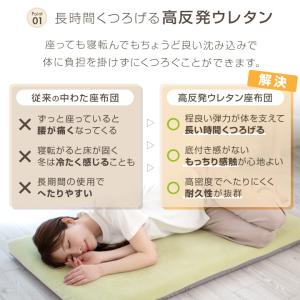 長座布団 65×120cm カバー付 冷感 あ...の詳細画像2
