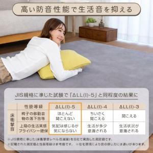 ラグ 厚手 極厚 高反発 ウレタン 3畳 長方...の詳細画像4