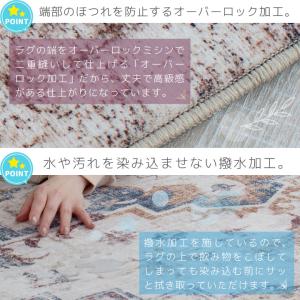 ラグ アンティーク風 デザインラグ ウィルトン...の詳細画像4