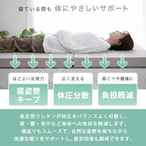 マットレス 高反発 三つ折り セミシングルショ...の詳細画像3