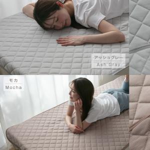 敷きパッド セミシングルショート 夏 接触冷感...の詳細画像5