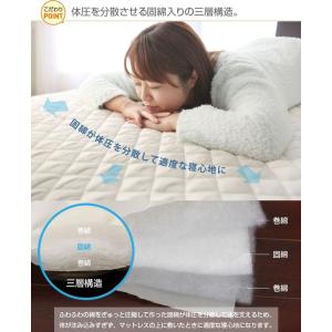 ベッドパッド シングル 防ダニ 抗菌防臭 ウォ...の詳細画像3