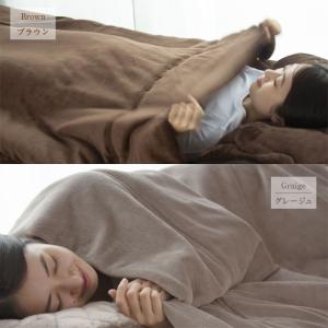 毛布 合わせ毛布 なめらかフランネル毛布で発熱...の詳細画像4