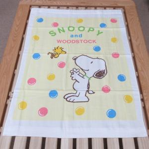 日本製 西川 スヌーピータオルケット 80×1...の詳細画像5