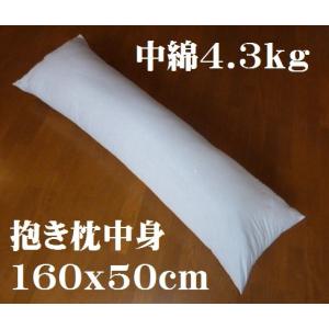 抱き枕　ロングクッション 160　ｘ　50ｃｍ　ヌード　中身　本体　中綿4.3ｋｇ　介護枕｜ふとんのみぞぐちヤフー店