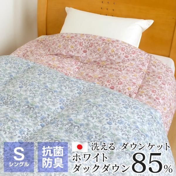 ポイント+10％ 5/27 09:59迄 ダウンケット 洗える 羽毛肌掛け布団 シングル 150×2...