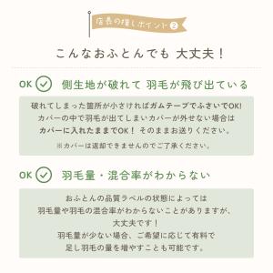 【特価】羽毛布団 打ち直し リフォーム|綿10...の詳細画像3