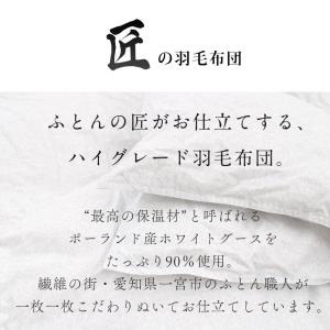 羽毛布団 二枚合わせ シングル ポーランド産 ...の詳細画像2