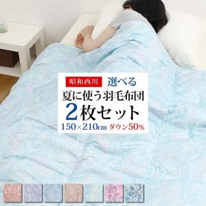 2枚組 洗えるダウンケット シングルロングサイズ 西川 SL...