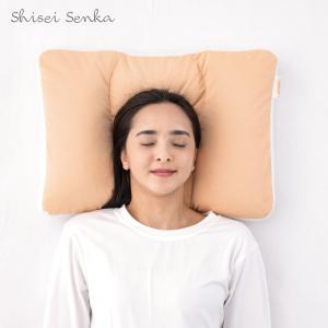 母の日 2026 首の根元から支える 首オモさんまくら 枕 姿勢専科 シセイセンカ 女性用 仰向け寝 横向き寝 寝姿勢サポート やさしい 2種 パイプ 綿100%カバー付属